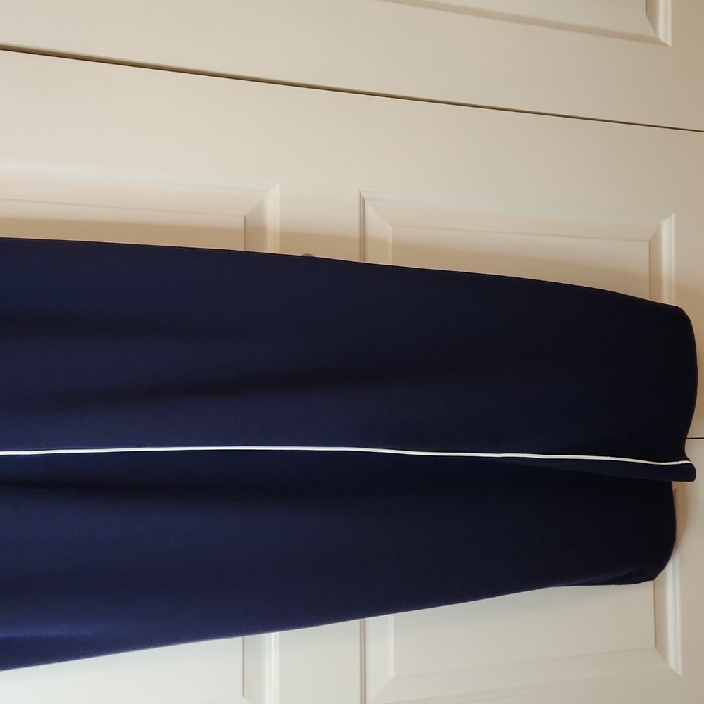 SPANX AirEssentials Pique Polo Midi Dress Polo Shirt Navy White Trim Size XXL - Picture 10 of 13